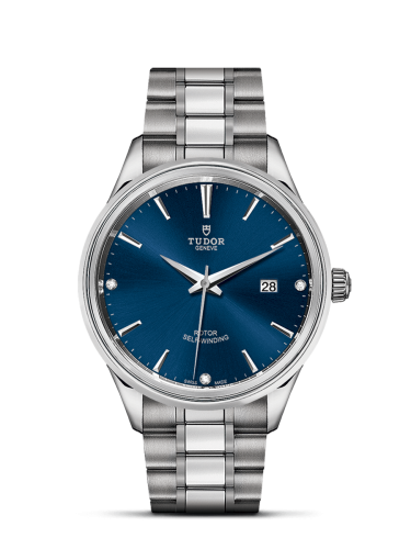 Tudor 12700-0013 : Style 41 Stainless Steel / Blue-Diamond / Bracelet