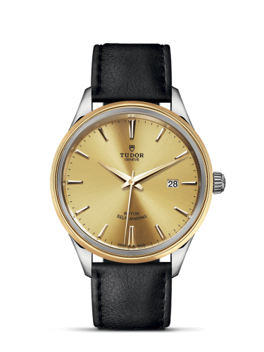 Tudor 12703-0007 : Style 41 Stainless Steel / Yellow Gold / Champagne / Strap