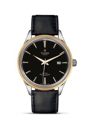 Tudor 12703-0009 : Style 41 Stainless Steel / Yellow Gold / Black / Strap