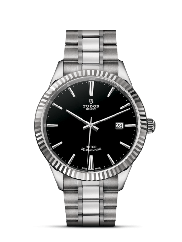 Tudor 12710-0003 : Style 41 Stainless Steel / Fluted / Black / Bracelet