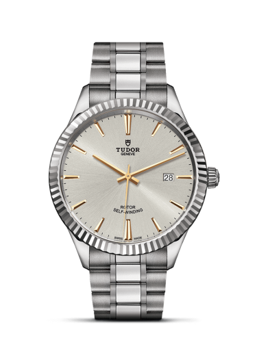 Tudor 12710-0005 : Style 41 Stainless Steel / Fluted / Silver / Bracelet