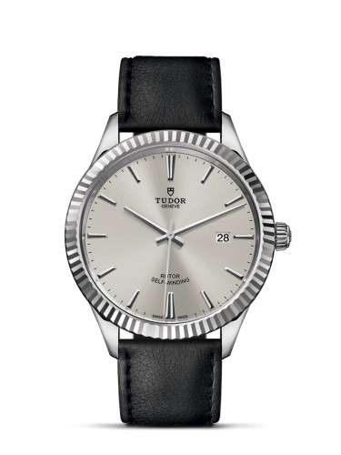 Tudor 12710-0021 : Style 41 Stainless Steel / Fluted / Silver / Strap