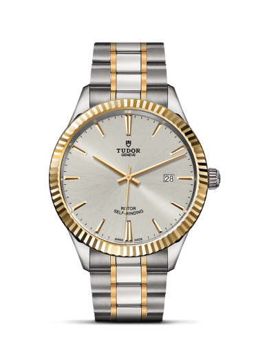 Tudor 12713-0003 : Style 41 Stainless Steel / Yellow Gold / Fluted / Silver / Bracelet