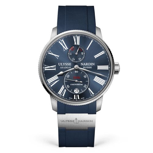 Ulysse Nardin 1183-310-3/43 : Marine Torpilleur Stainless Steel / Blue / Rubber