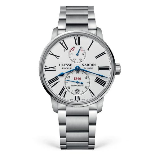 Ulysse Nardin 1183-310-7M/40 : Marine Torpilleur Stainless Steel / White / Bracelet