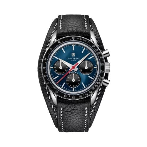 Universal Geneve JU281121C1X1 : Universal Genève Tribute to Compax White Gold / Blue