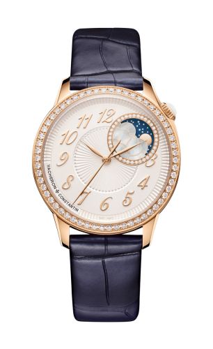 Vacheron Constantin 8005F/000R-B498 : Égérie Moonphase 37 Pink Gold - Diamond / Silver