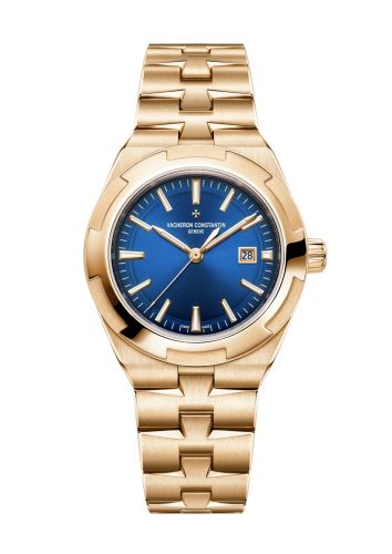 Vacheron Constantin 4600V/200R-B979 : Overseas Automatic 35 Pink Gold / Blue / Bracelet
