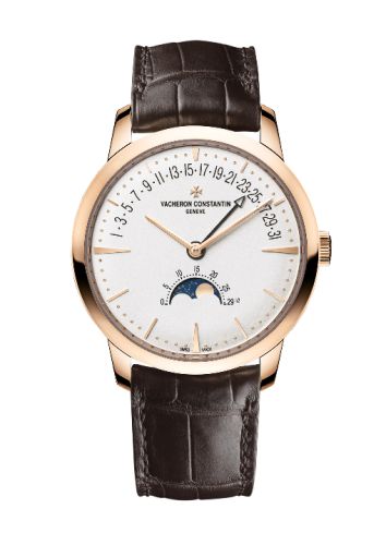 Vacheron Constantin 4010U/000R-B329 : Patrimony Moon Phase and Retrograde Date Pink Gold / Silver