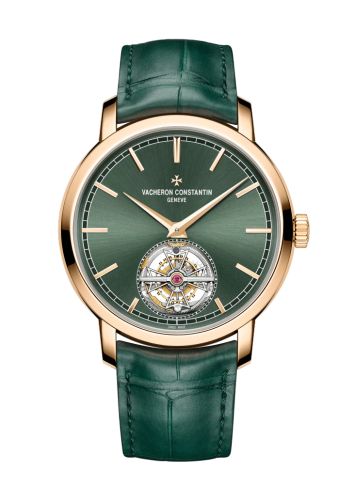 Vacheron Constantin 6000T/000R-B972 : Traditionnelle Tourbillon Pink Gold / Green