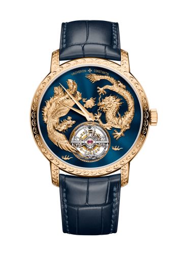 Vacheron Constantin 6040T/000R-B960 : Traditionnelle Tourbillon Phoenix and the Dragon Pink Gold / Blue