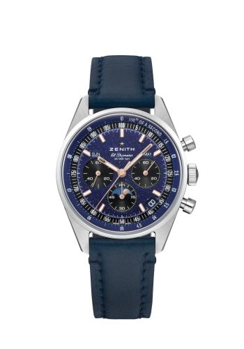 Zenith 03.3402.3610/53.C917 : Chronomaster Original Triple Calendar Stainless Steel / Aventurine / Japan