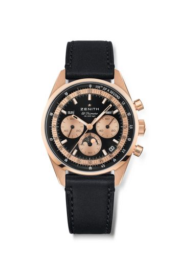 Zenith 18.3400.3610/21.C911 : Chronomaster Original Triple Calendar Rose Gold / Black