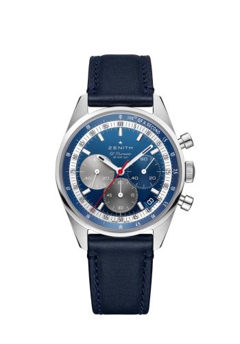 Zenith 3.3200.3600/52.C910 : Chronomaster Original Stainless Steel / Blue
