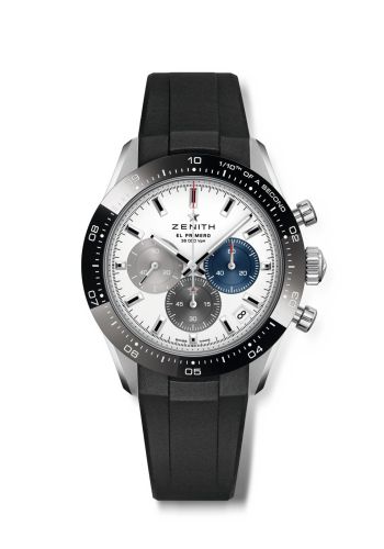 Zenith 03.3100.3600/69.R951 : Chronomaster Sport Stainless Steel / White / Rubber