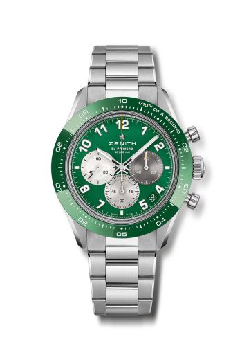 Zenith 03.3117.3600/56.m3100 : Chronomaster Sport Stainless Steel / Green / Aaron Rodgers