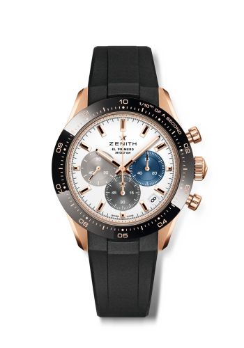 Zenith 18.3100.3600/69.R951 : Chronomaster Sport Rose Gold / White / Rubber