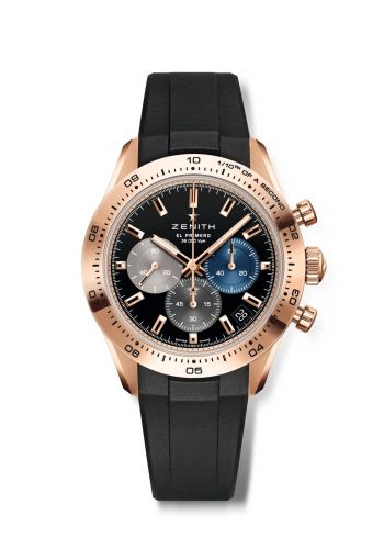 Zenith 18.3101.3600/21.R951 : Chronomaster Sport Rose Gold / Black / Rubber