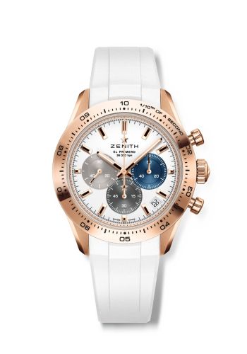 Zenith 18.3101.3600/69.R953 : Chronomaster Sport Rose Gold / White / Rubber