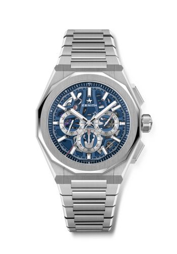 Zenith 03.9500.3600/79.I001 : Defy Skyline Chrono Skeleton Stainless Steel / Blue