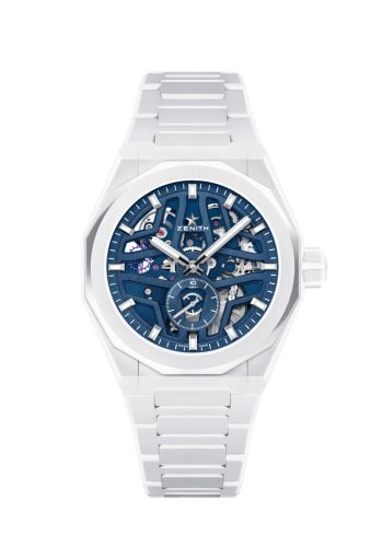 Zenith 49.9301.3620/79.I001 : Defy Skyline Skeleton White Ceramic / Blue