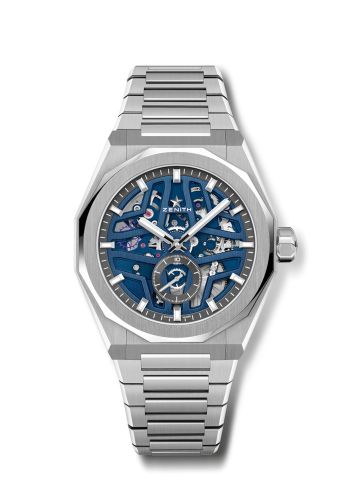 Zenith 03.9300.3620/79.I001 : Defy Skyline Skeleton Stainless Steel / Blue