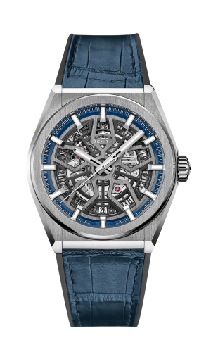 Zenith 95.9000.670/78.R584 : Defy Classic Titanium / Skeleton / Alligator