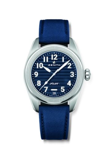 Zenith 03.4000.3620/51/I003 : PILOT Automatic Stainless Steel / blue / Boutique Edition