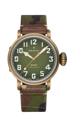 Zenith 29.2430.679/63.C814 : Pilot Type 20 Adventure 45mm Bronze / Khaki / Camo