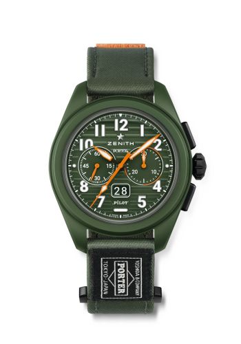Zenith 49.4001.3652/63.I001 : PILOT Big Date Flyback Porter