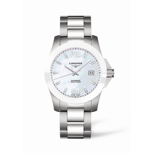 Longines L3.657.4.86.6 : Conquest 41 Automatic Ceramic » WatchBase