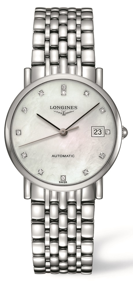 Longines L4.809.4.87.6 : Elegant Collection 34.5 Automatic Stainless ...