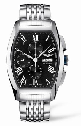 Longines L2.701.4.58.6 Evidenza Chronograph XL Black Bracelet