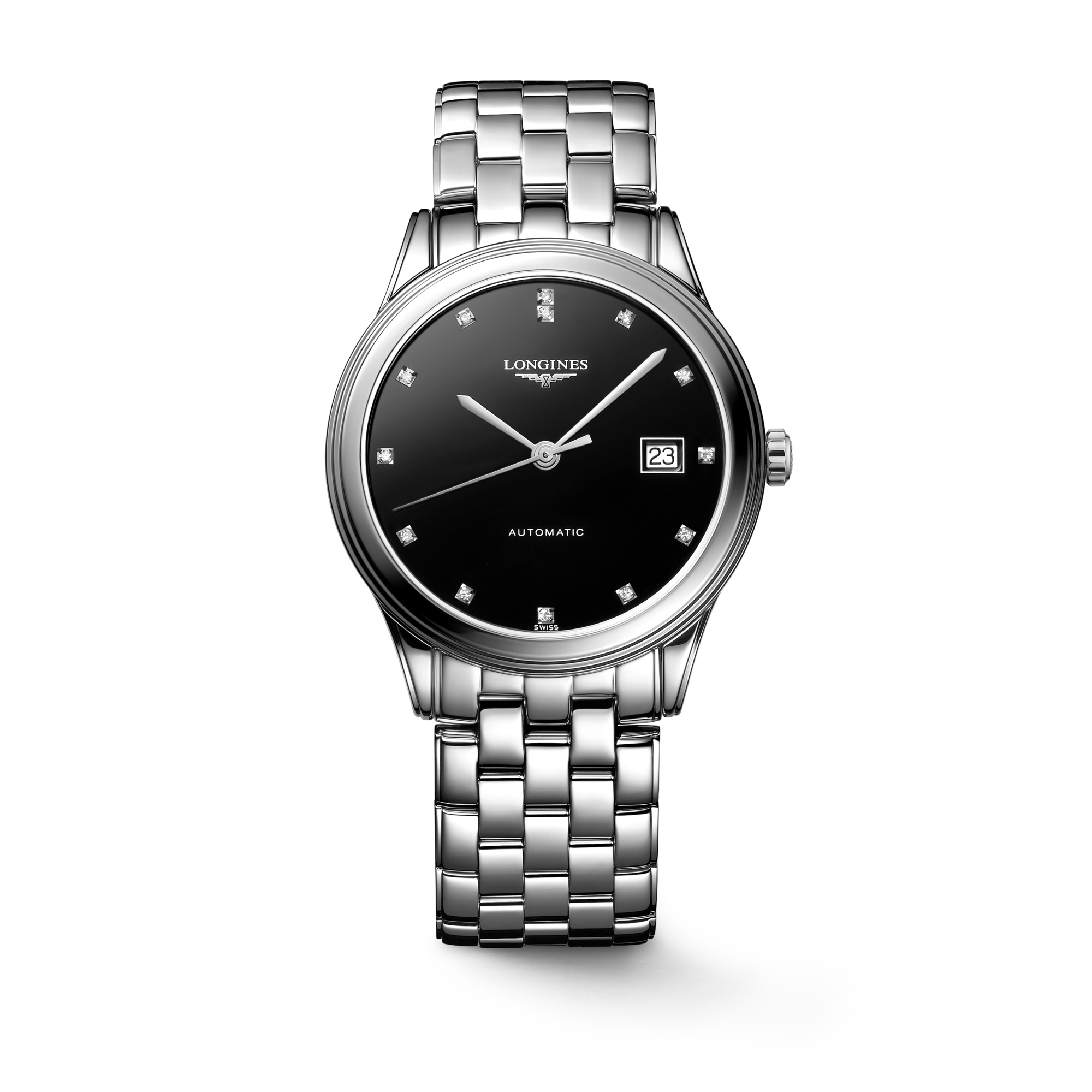Longines L4.974.4.57.6 : Flagship 38.5 Automatic Stainless Steel ...