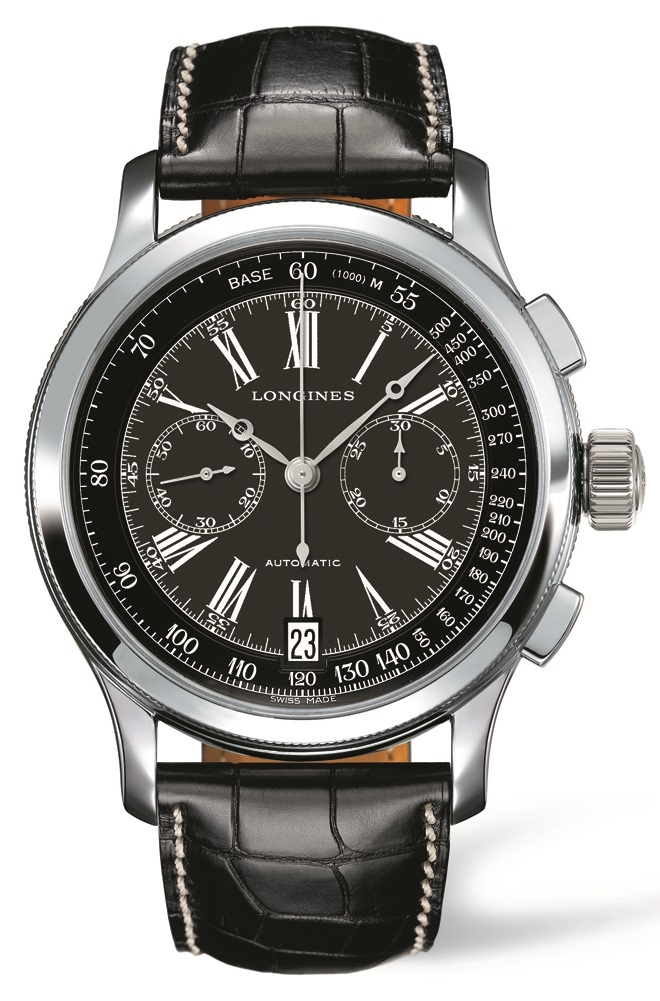 L2.730.4.58.0 : Longines Lindbergh's Atlantic Voyage Watch Black