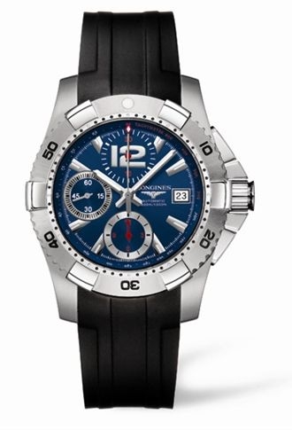 Longines L3.651.4.96.2 Hydroconquest Chronograph Tachymeter Blue