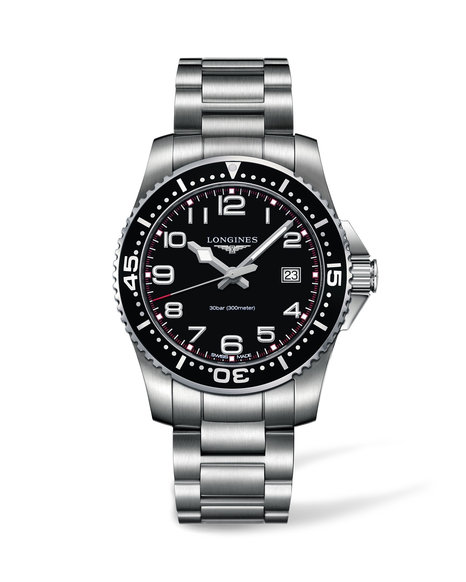 Longines L3.689.4.53.6 Hydroconquest Quartz 41 Black WatchBase