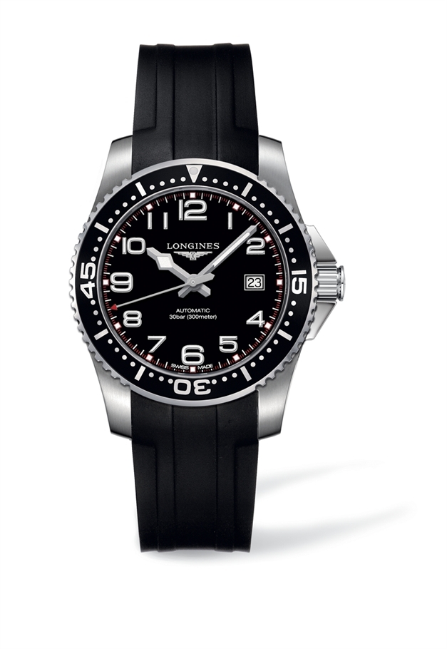 Longines L3.694.4.53.2 Hydroconquest Automatic 39 Black Rubber