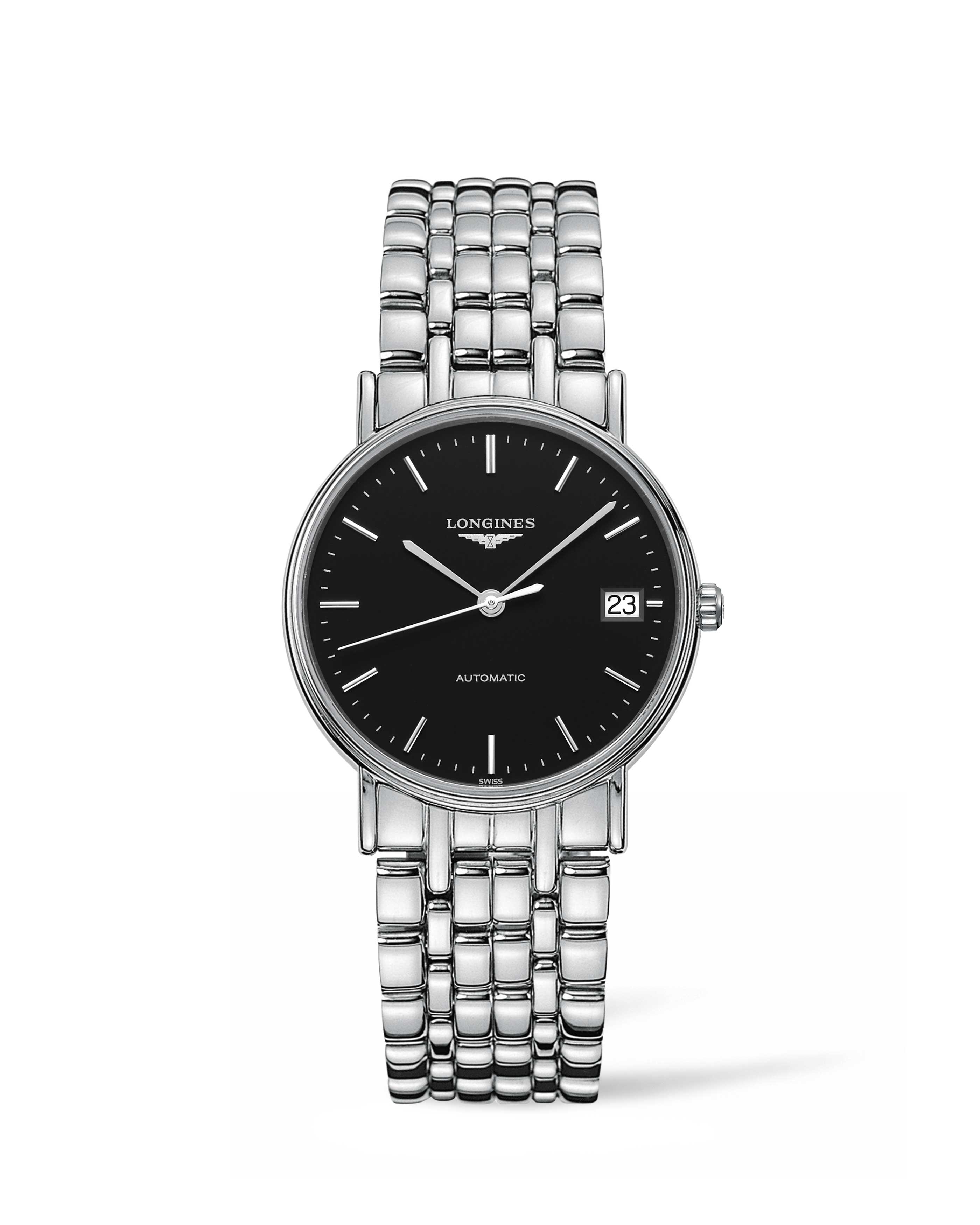 Longines L4.821.4.52.6 : Presence Automatic 34.5mm Stainless Steel ...