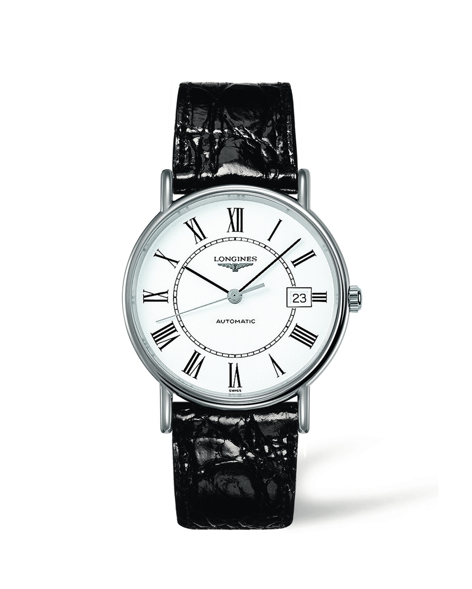 Longines L4.921.4.11.2 : Presence 38.5 Automatic Stainless Steel ...