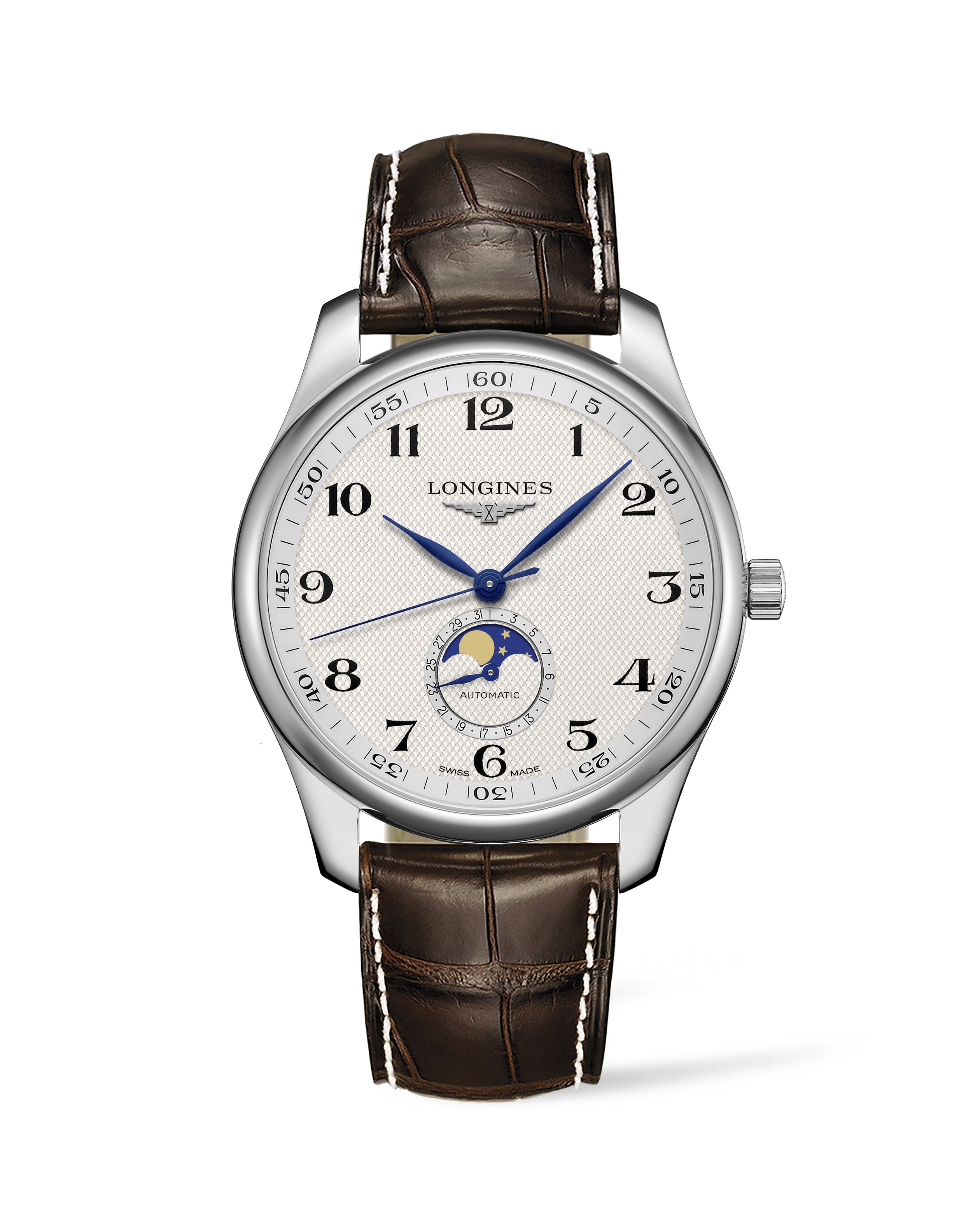 Longines L2.919.4.78.5 : Master Collection 42 Moonphase Stainless Steel ...