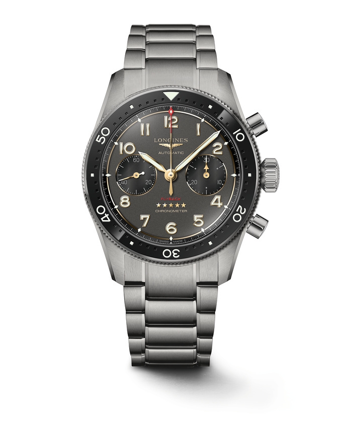 Longines L3.821.1.53.6 Spirit Flyback 42 Titanium Anthracite