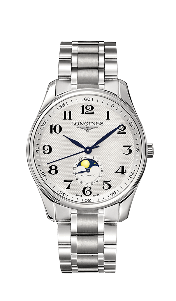 Longines L2.919.4.78.6 : Master Collection 42 Moonphase Stainless Steel ...