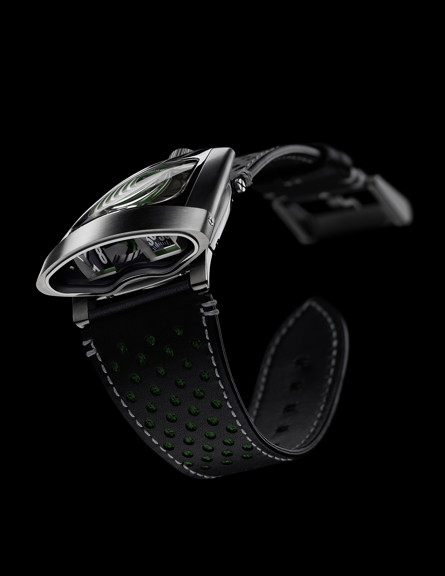 MB&F 56.STGL.B : Horological Machine 10th Anniversary HMX Green » WatchBase