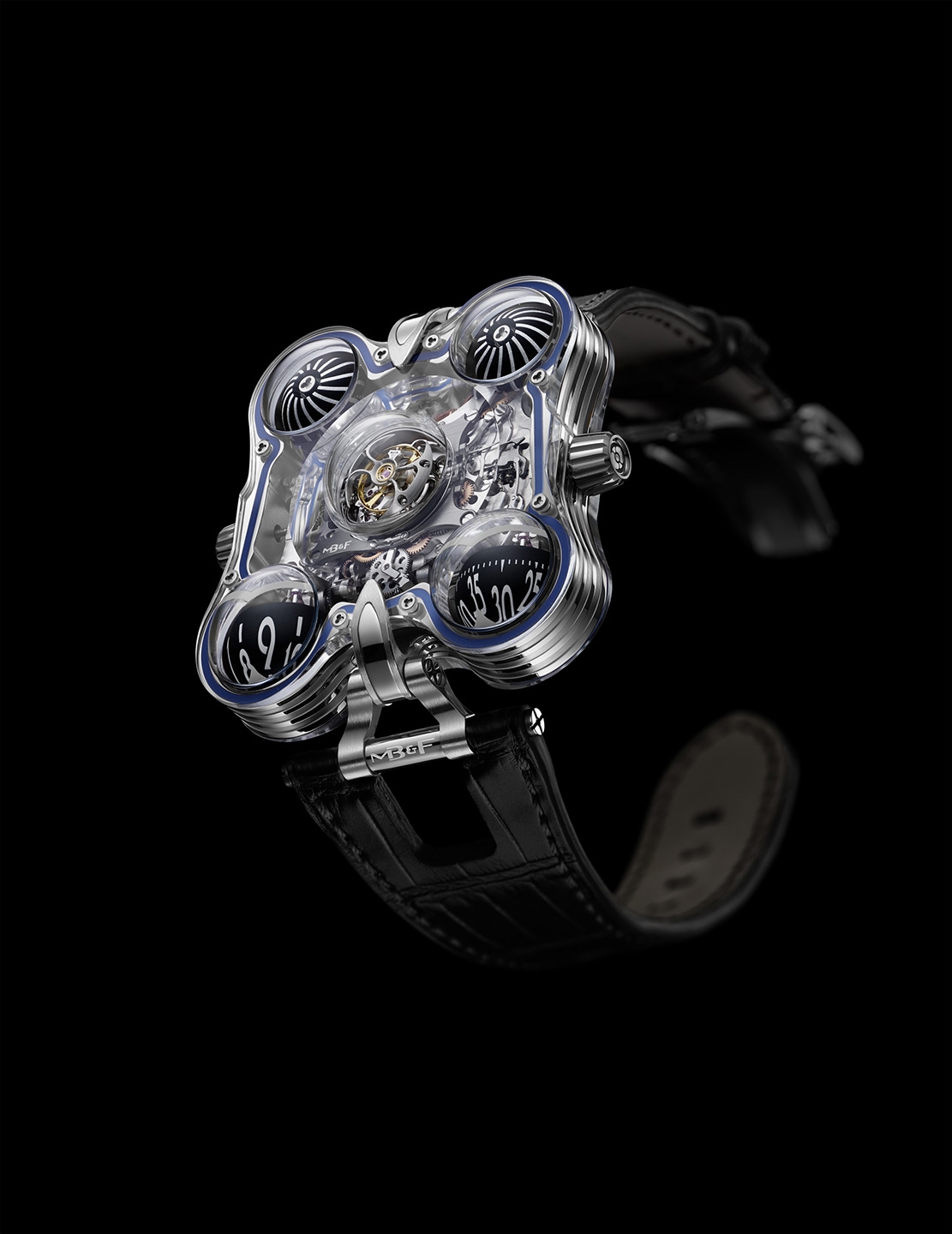 MB&F 60.SPL.B : Horological Machine N°6 Space Pirate HM6-SV Platinum ...