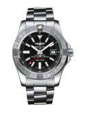 Breitling A32390111B1A1 Avenger II GMT Stainless Steel Volcano Black Bracelet WatchBase