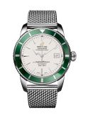 Breitling Superocean Heritage 42 Stainless Steel / Green / Stratus Silver / Milanese (A1732136.G717.154A)