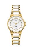 Certina DS-6 Lady Yellow Gold - Ceramic / White / Bracelet (C039.251.33.017.00)