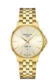 Certina DS-8 Gent Quartz Yellow Gold / Champagne / Bracelet (C045.410.33.361.00)