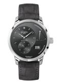 Glashütte Original PanoReserve Stainless Steel / Grey / Nubuck - Folding (1-65-01-23-12-62)